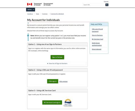 Login for Individuals .